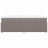 Sommier à lattes de lit avec matelas Taupe 80x200 cm Tissu 
