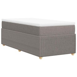Sommier à lattes de lit avec matelas Taupe 80x200 cm Tissu 