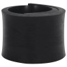 Bordure en caoutchouc de chasse-neige noir 80x15x2 cm 