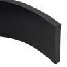 Bordure en caoutchouc de chasse-neige noir 80x15x2 cm 