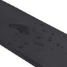 Bordure en caoutchouc de chasse-neige noir 80x15x2 cm 