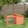 Clapier marron 100,5x54x55 cm bois de pin massif 