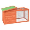 Clapier marron 100,5x54x55 cm bois de pin massif 