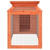 Clapier marron 100,5x54x55 cm bois de pin massif 
