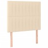Sommier à lattes de lit avec matelas Crème 80x200 cm Tissu 