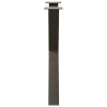 Pieds de table à manger en forme de X, 2 pièces, acier naturel, 70 x (72-73) cm 