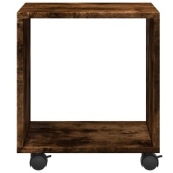 Armoire roulante chêne fumé 37x33x42,5 cm bois d'ingénierie 