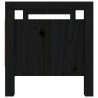 Banc d'entrée Noir 80x40x43 cm Bois de pin massif 