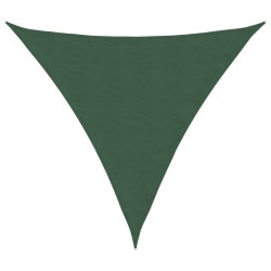 Voile parasol tissu oxford triangulaire 3,6x3,6x3,6m vert foncé 