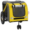 Remorque de vélo pour animaux de compagnie jaune et noir 