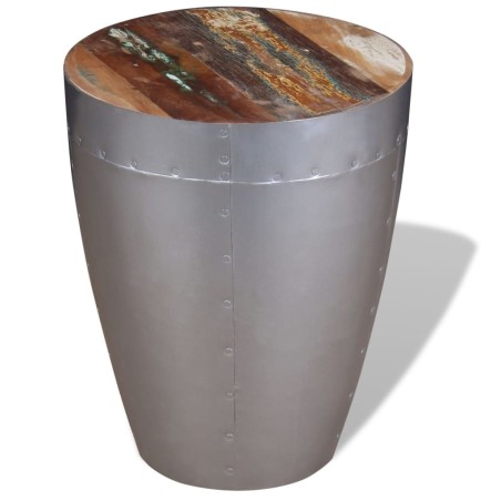 Tabouret aviateur Bois de récupération massif 