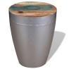 Tabouret aviateur Bois de récupération massif 