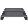 Cadre de lit de palette Gris Bois de pin massif 90x200 cm 