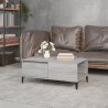 Table basse Sonoma gris 90x50x36,5 cm Bois d'ingénierie 