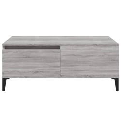 Table basse Sonoma gris 90x50x36,5 cm Bois d'ingénierie 