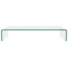 Meuble TV/pour moniteur 70x30x13 cm verre transparent 