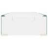 Meuble TV/pour moniteur 70x30x13 cm verre transparent 