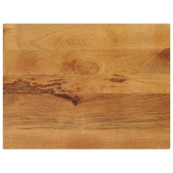 Dessus de table 80x70x3,8 cm rectangulaire bois massif manguier 