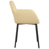 Chaises à manger lot de 2 Crème Velours 
