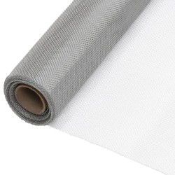 Écran en treillis Acier inoxydable 80x500 cm Argenté 
