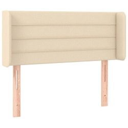 Tête de lit à LED Crème 93x16x78/88 cm Tissu 