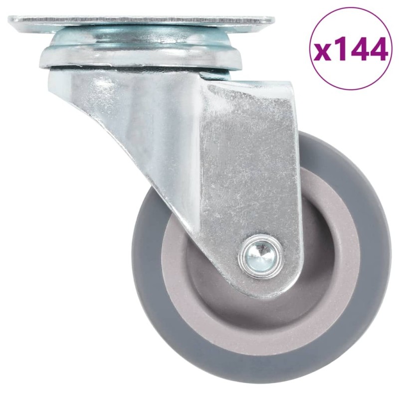 144 pcs Roulettes pivotantes 50 mm 