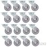 144 pcs Roulettes pivotantes 50 mm 