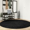 Tapis OVIEDO à poils courts noir Ø 200 cm 
