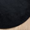 Tapis OVIEDO à poils courts noir Ø 200 cm 