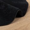 Tapis OVIEDO à poils courts noir Ø 200 cm 