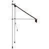 Auvent manuel rétractable 100 cm Orange et marron 