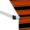 Auvent manuel rétractable 100 cm Orange et marron 
