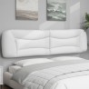 Coussin de tête de lit blanc 200 cm similicuir 