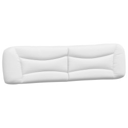 Coussin de tête de lit blanc 200 cm similicuir 