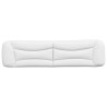 Coussin de tête de lit blanc 200 cm similicuir 