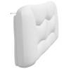 Coussin de tête de lit blanc 200 cm similicuir 