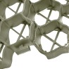 Grilles d'herbe 16 pcs vert 60x40x3 cm plastique 