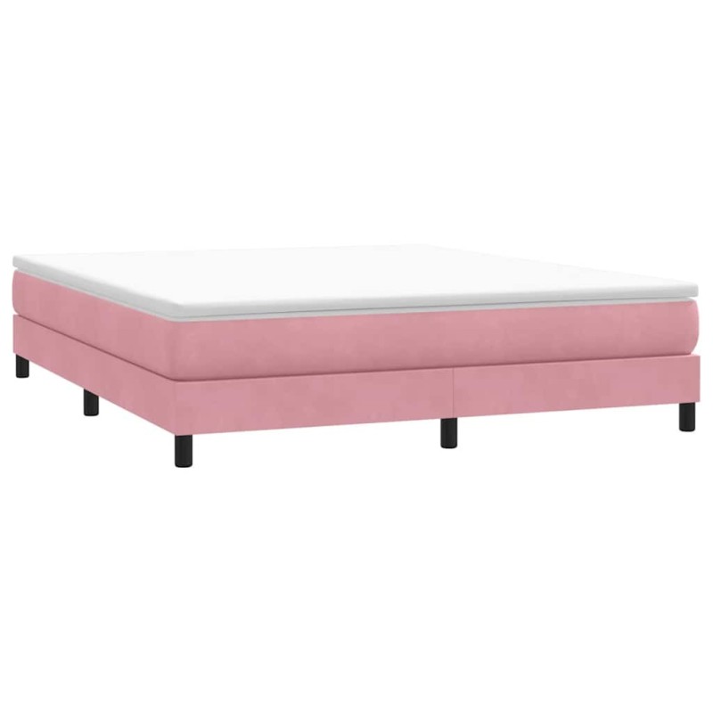 Sommier à lattes de lit sans matelas rose 180x210 cm velours Sommier à lattes de lit sans matelas rose 180x210 cm velours