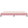 Sommier à lattes de lit sans matelas rose 180x210 cm velours 