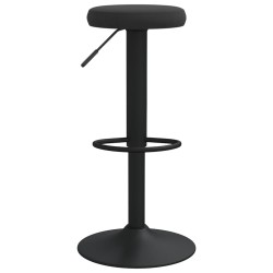 Tabourets de bar lot de 2 Noir Velours 