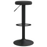 Tabourets de bar lot de 2 Noir Velours 