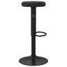 Tabourets de bar lot de 2 Noir Velours 