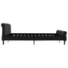 Cadre de lit sans matelas noir velours 180x200 cm 