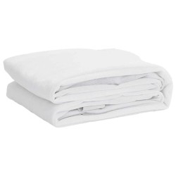 Protège-matelas blanc 160x220 cm imperméable 