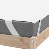 Protège-matelas blanc 160x220 cm imperméable 
