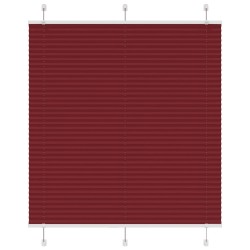 Store plissé rouge bordeaux 115x100 cm largeur du tissu 114,4cm 