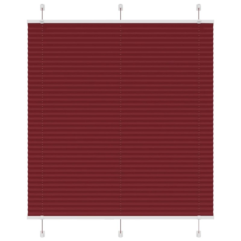Store plissé rouge bordeaux 115x100 cm largeur du tissu 114,4cm 