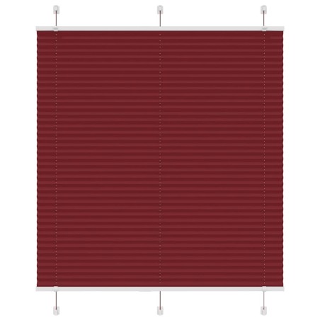 Store plissé rouge bordeaux 115x100 cm largeur du tissu 114,4cm 