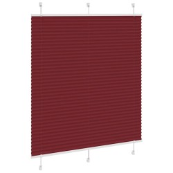 Store plissé rouge bordeaux 115x100 cm largeur du tissu 114,4cm 