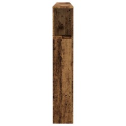 Armoire de tête de lit vieux bois 200x18,5x102,5 cm 